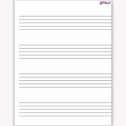 CHART MUSIC STAFF PAPER WIPE-OFF