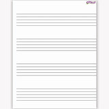 CHART MUSIC STAFF PAPER WIPE-OFF