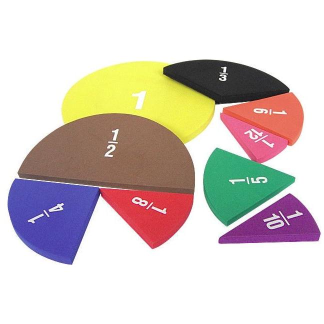 FOAM FRACTION CIRCLES 51PC