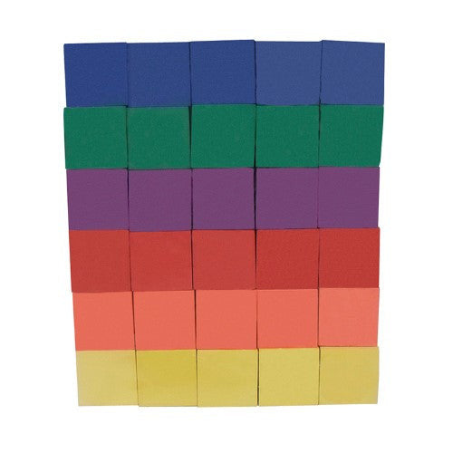 FOAM COLORS 1" CUBES 20 PC