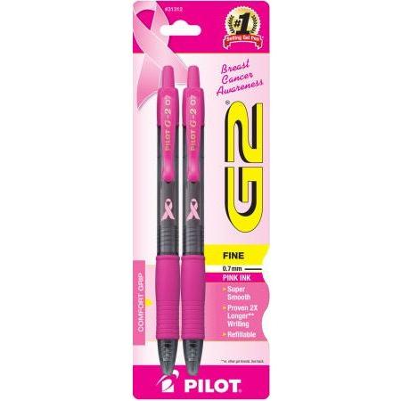 GEL INK G2 FINE PINK RIBBON PQ.2