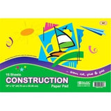 PAPEL CONSTRUCCION LIBRETA 12" X 18" 16 HOJAS