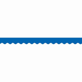 BLUE SCALLOPED BORDER