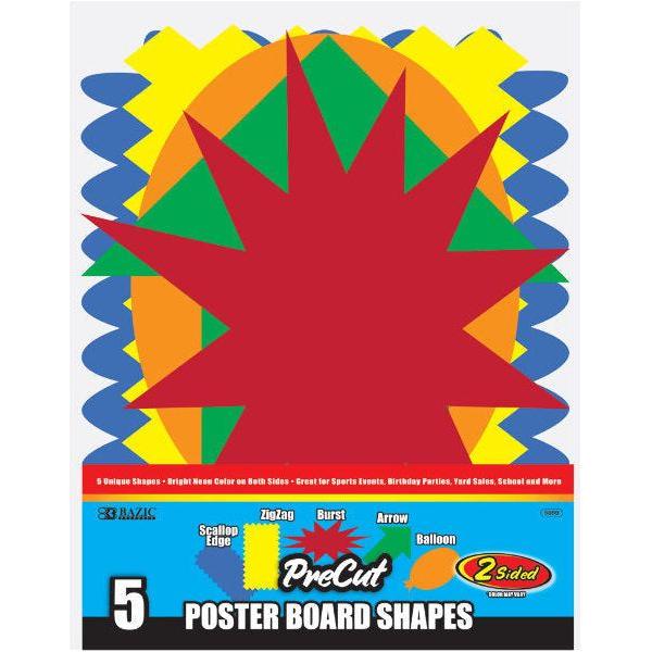 POSTER BOARD ASSORTED SHAPES PQ.5