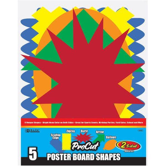 POSTER BOARD ASSORTED SHAPES PQ.5