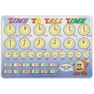 TIME TO TELL TIME PLACEMAT 17.5''X12''