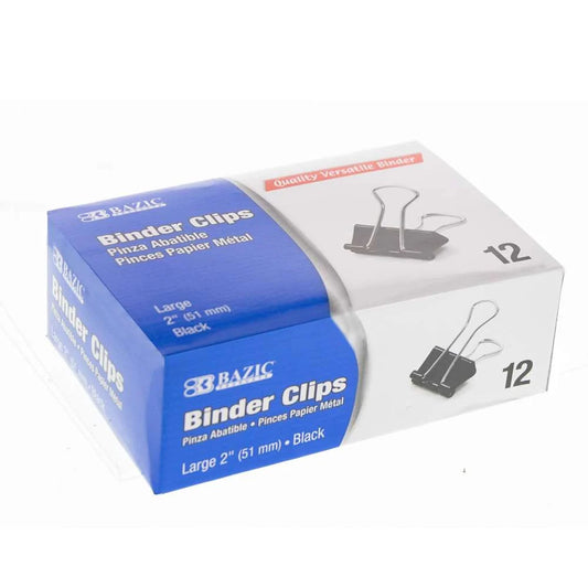 Binder Clips Large 2" PQ.12