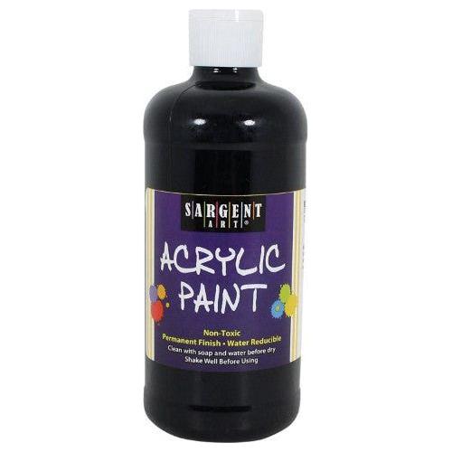 ACRYLIC PAINT BLACK 16 OZ