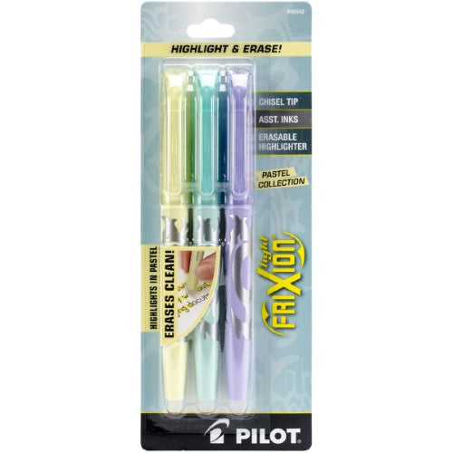 FRIXION HIGHLIGHT PASTEL ASST. PQT. 3