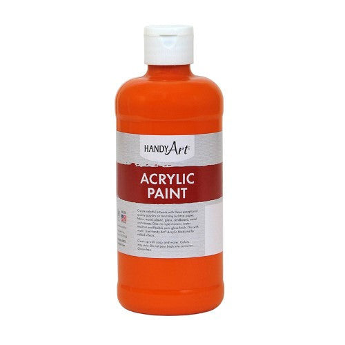 ACRYLIC PAINT 16 OZ ORANGE CHROME