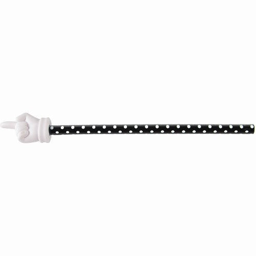 BLACK POLKA DOTS HAND POINTER