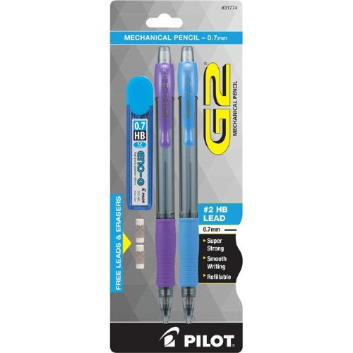 G2 MECHANICAL PENCIL .7 2PK