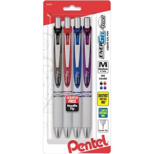 RETRACTABLE LIQUID GEL PEN .7 MEDIUM ASST. PQ.4