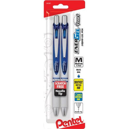 RETRACTABLE LIQUID GEL PEN .7 MEDIUM BLUE PQ.2