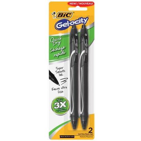 GEL-OCITY QUICK DRY PEN BLACK PQ. 2