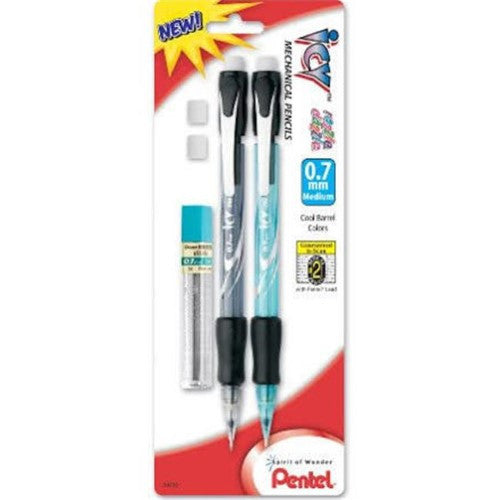 ICY MECH PENCIL .9 ASST W/2 PK LEAD