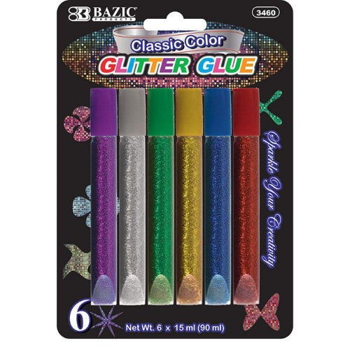 CLASSIC COLOR GLITTER GLUE PENS 10.5MLPQ.6