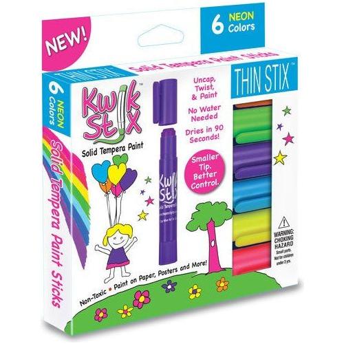 KWIK STIX TEMPERA PAINT 6 NEON COLORS