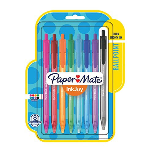 INKJOY 100 RT MEDIUM 1.0MM ASST PQ.8