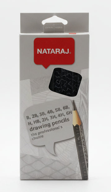Lápiz de dibujo Nataraj | B,2B,3B,4B,5B,6B,H,HB,2H,3H,4H,5H,