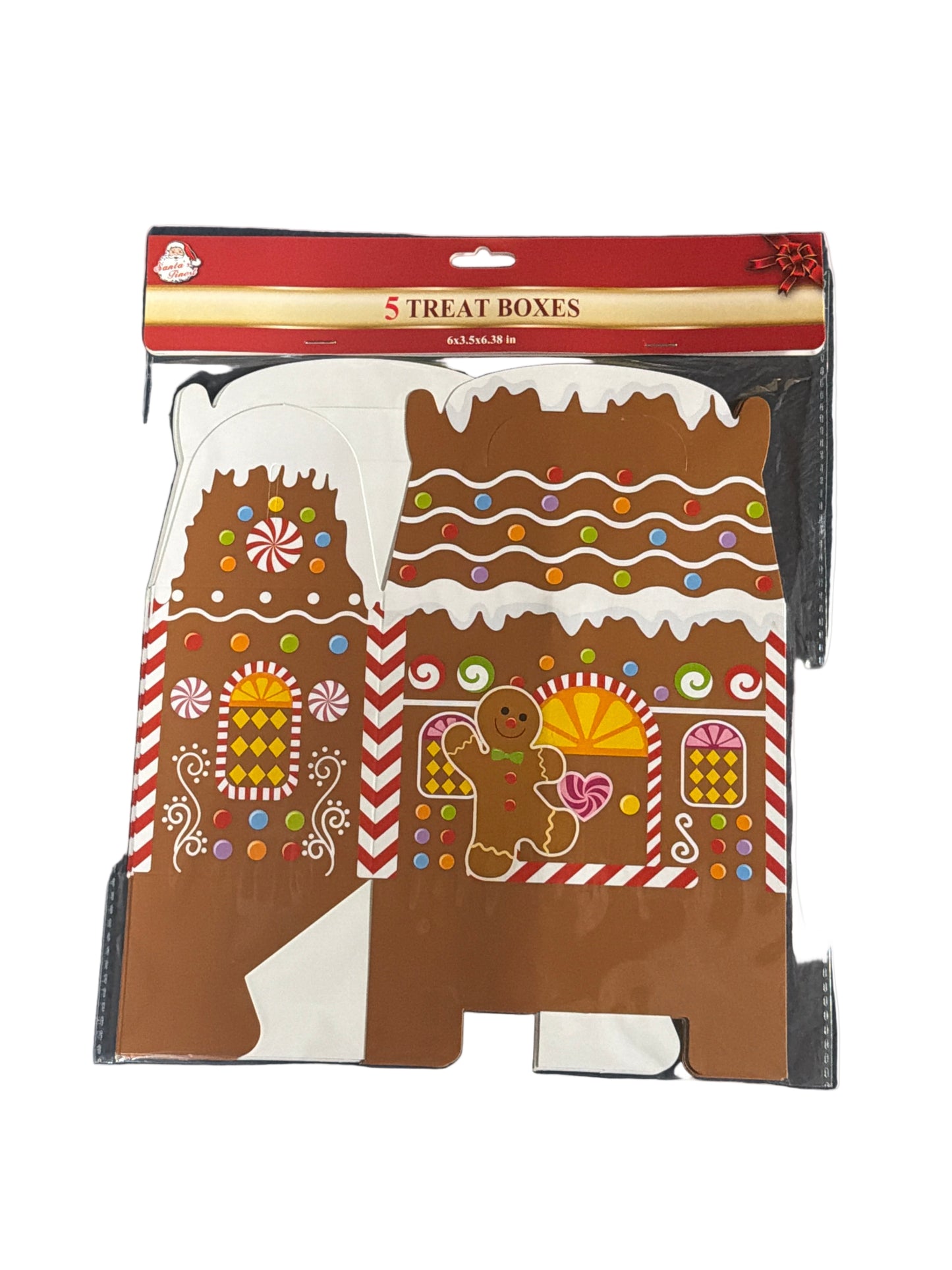 CHRISTMAS PAPER GINGERBREAD BOX