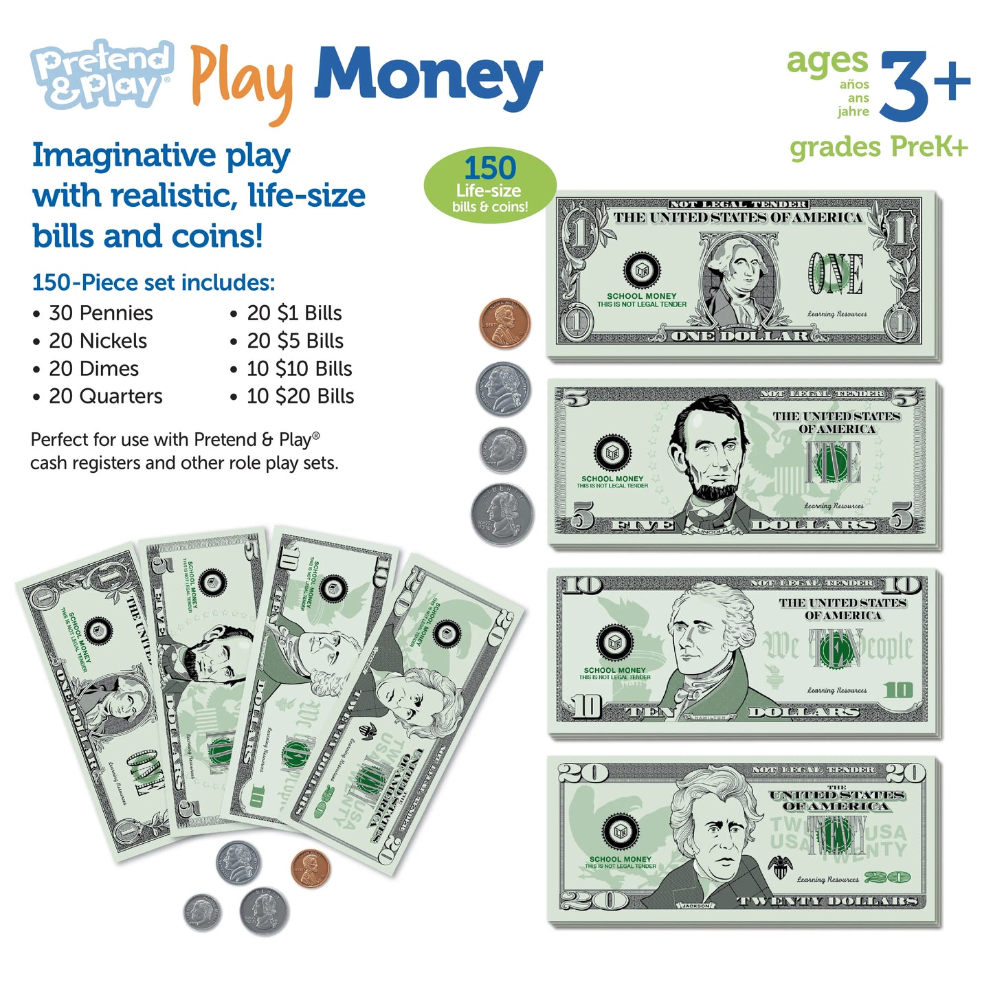 Pretend & Play® Play Money