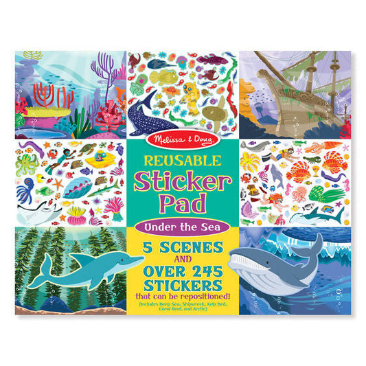 REUSABLE STICKER PAD - UNDER THE SEA