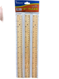 3PK WOOD RULERS