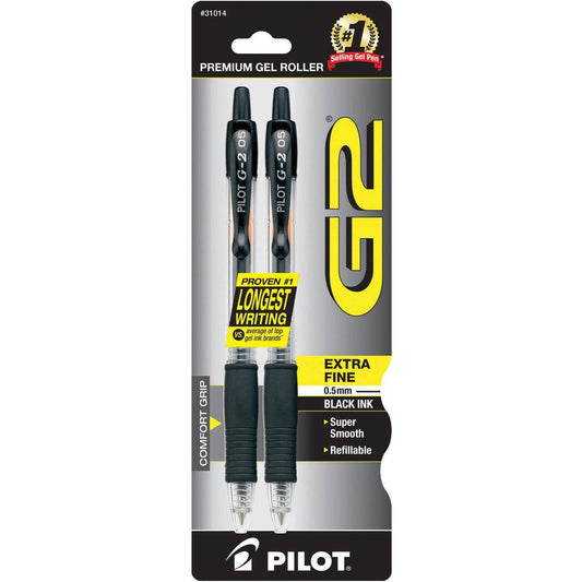 G2 GEL PEN .5 EXTRA FINE BLACK PQ.2