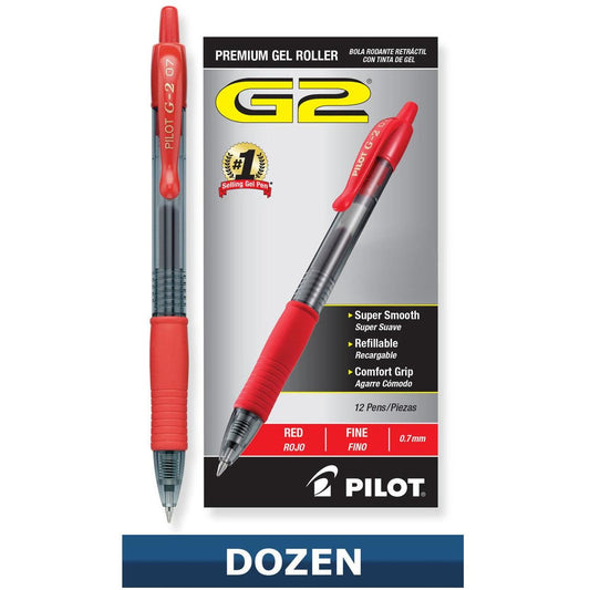 GEL INK G2 FINE RED CJ.12