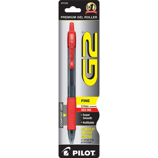 RED G2 RETRACTABLE GEL INK PEN