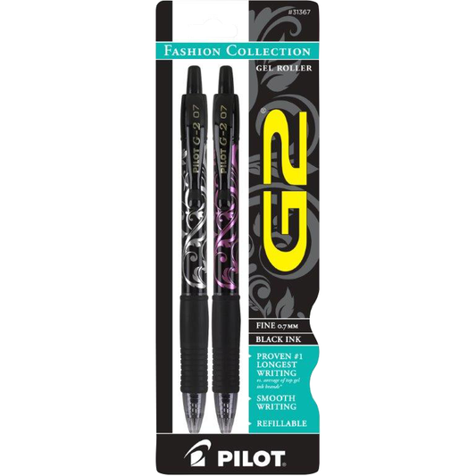 GEL G2 FASHION COLLECTION ASST. FINE BLACK PQT.2