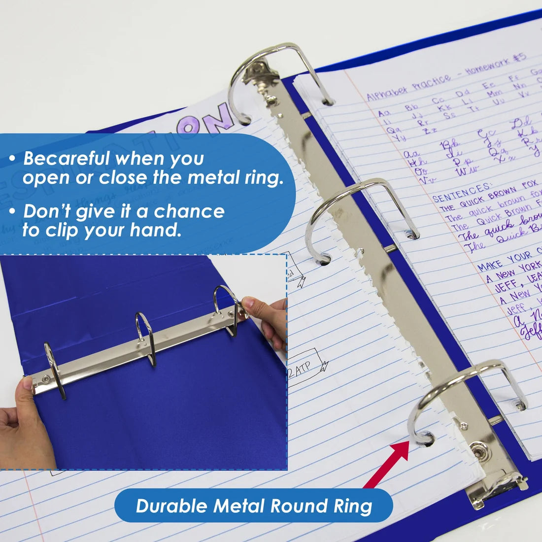 View D-Ring Binder 2" Blue