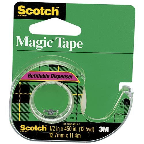 MAGIC TAPE 1/2" X 250 C/ DISPENSER