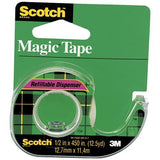 MAGIC TAPE 1/2" X 250 C/ DISPENSER