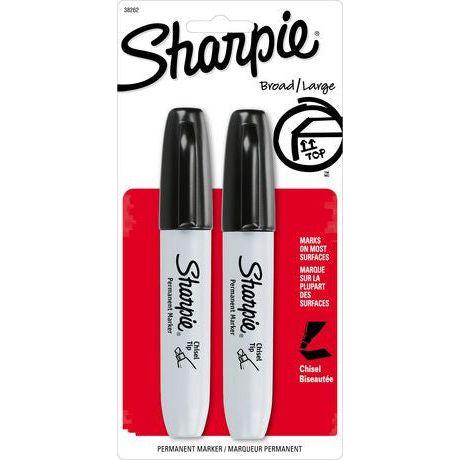 SHARPIE BROAD LARGE BLACK PQT.2