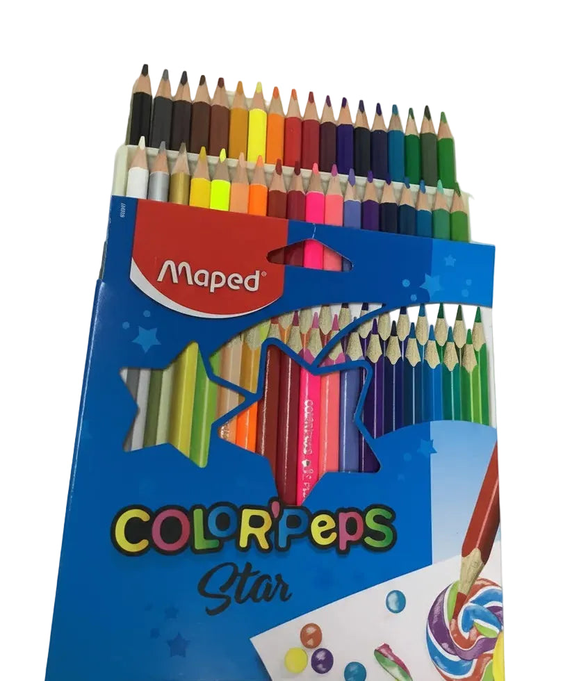 Color' Peps Star | 36 pencils | Lapices de colores en madera | Triangular