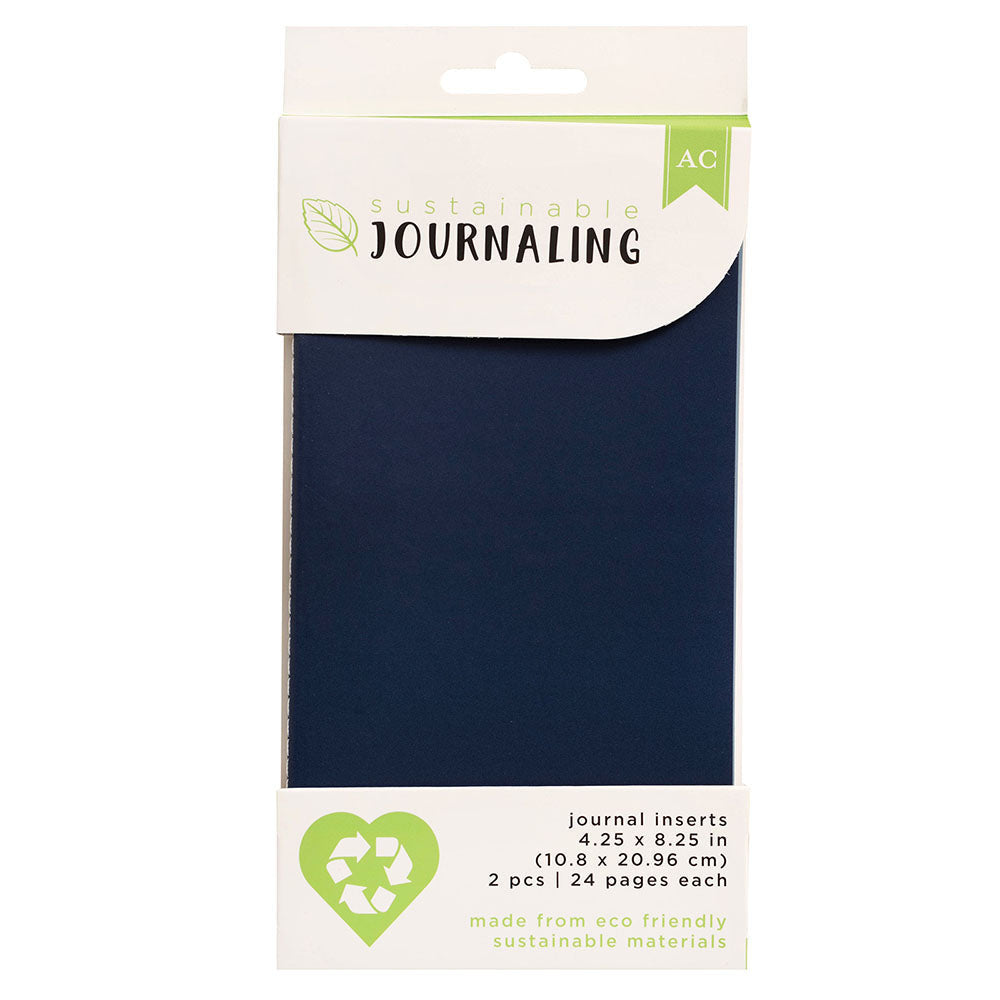 NAVY BLUE SUSTAINABLE JOURNALING 2PCS (24 PAGES)