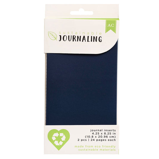 NAVY BLUE SUSTAINABLE JOURNALING 2PCS (24 PAGES)