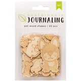 WOOD SHAPE PETS SUSTAINABLE JOURNALING 20PCS