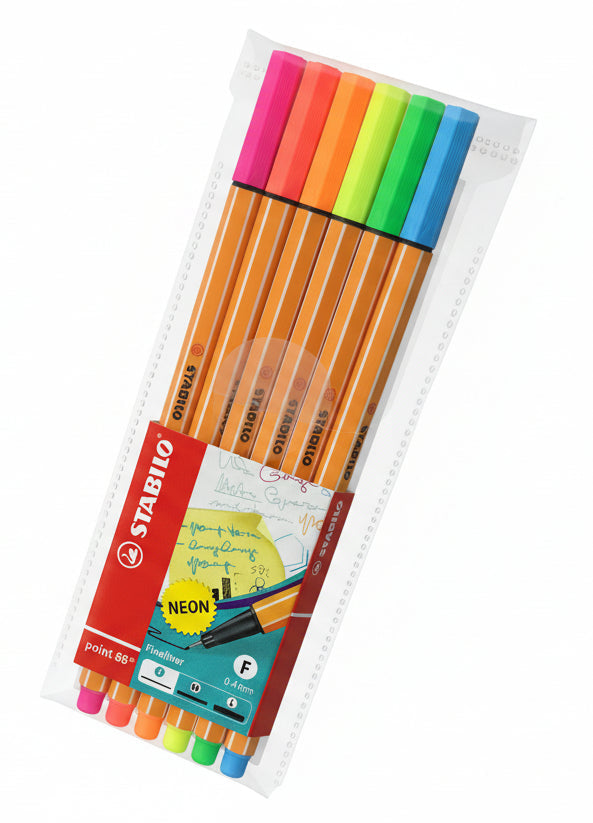 Point 88 | Estuche con 6 colores Neón | Stabilo