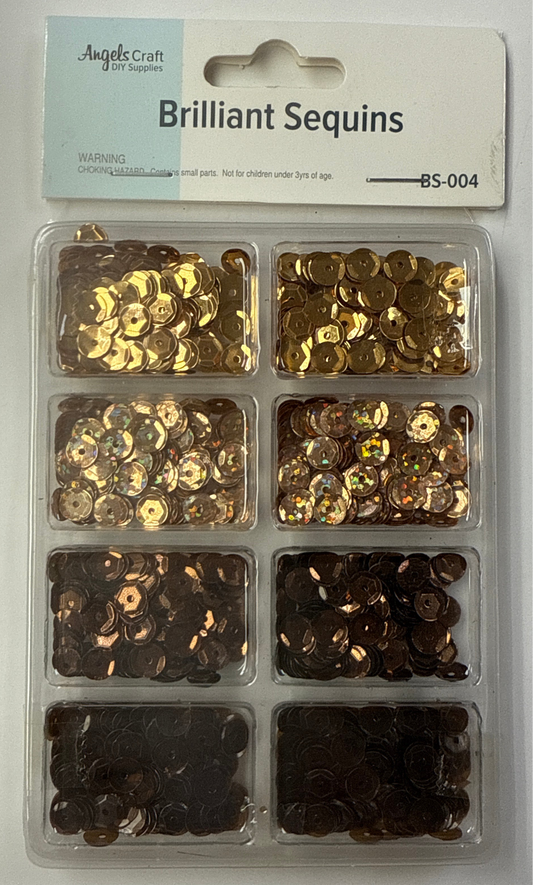 BRILLAINT SEQUINS ASST NATURAL COLORS