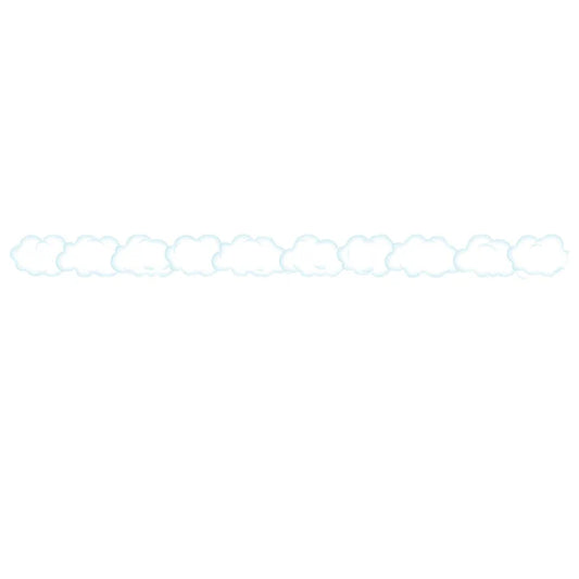 CLOUD DIE CUT BORDERS 12 STRIPS