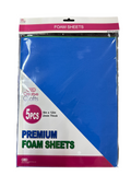 FOAM SHEETS PRIMARY COLORS 5PCS 9'X12'