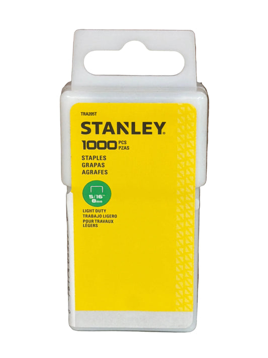 Stanley 15/16" Light Duty Narrow Crown Staples Cj. 1000