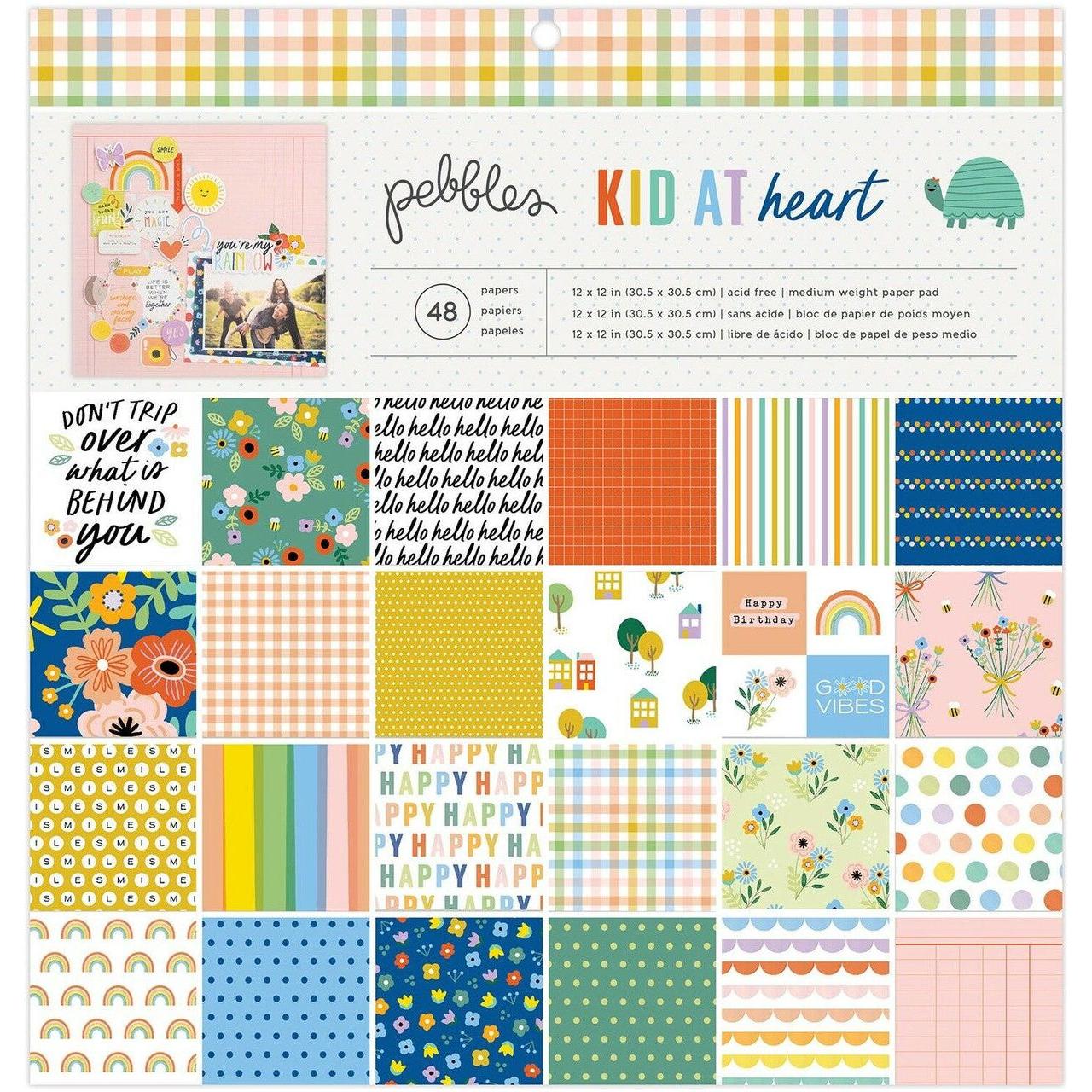 KID AT HEART PAPER PAD IRIDESCENT FOIL 48 SHEETS