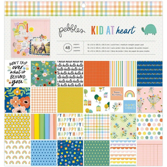 KID AT HEART PAPER PAD IRIDESCENT FOIL 48 SHEETS