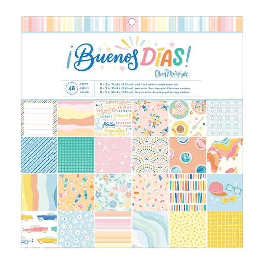 BUENOS DIAS PAPER PAD 12X12 48 SHEETS