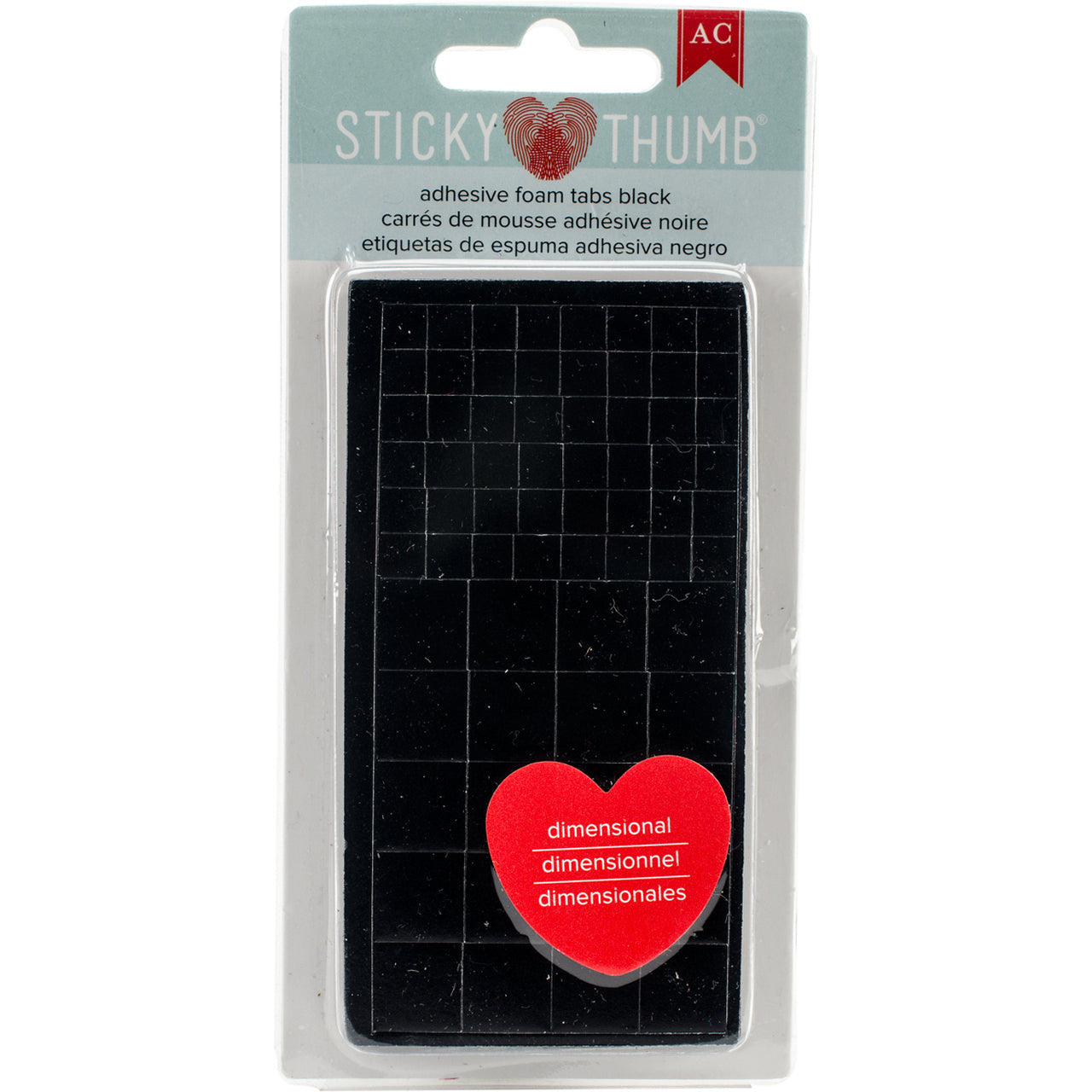 ADHESIVE DIMENSIONAL FOAM BLACK SQUARE 272PCS