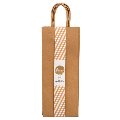 GIFT BAGS WINE KRAFT 6PCS